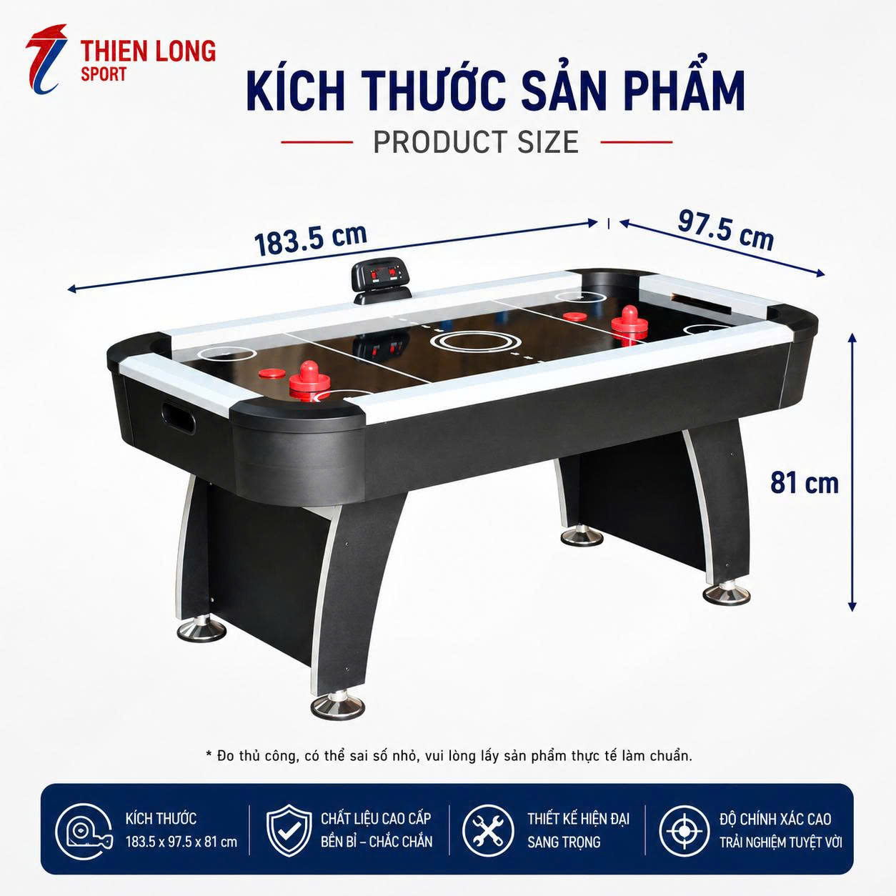 Bàn Air Hockey sử dụng trong phòng giải trí gia đình